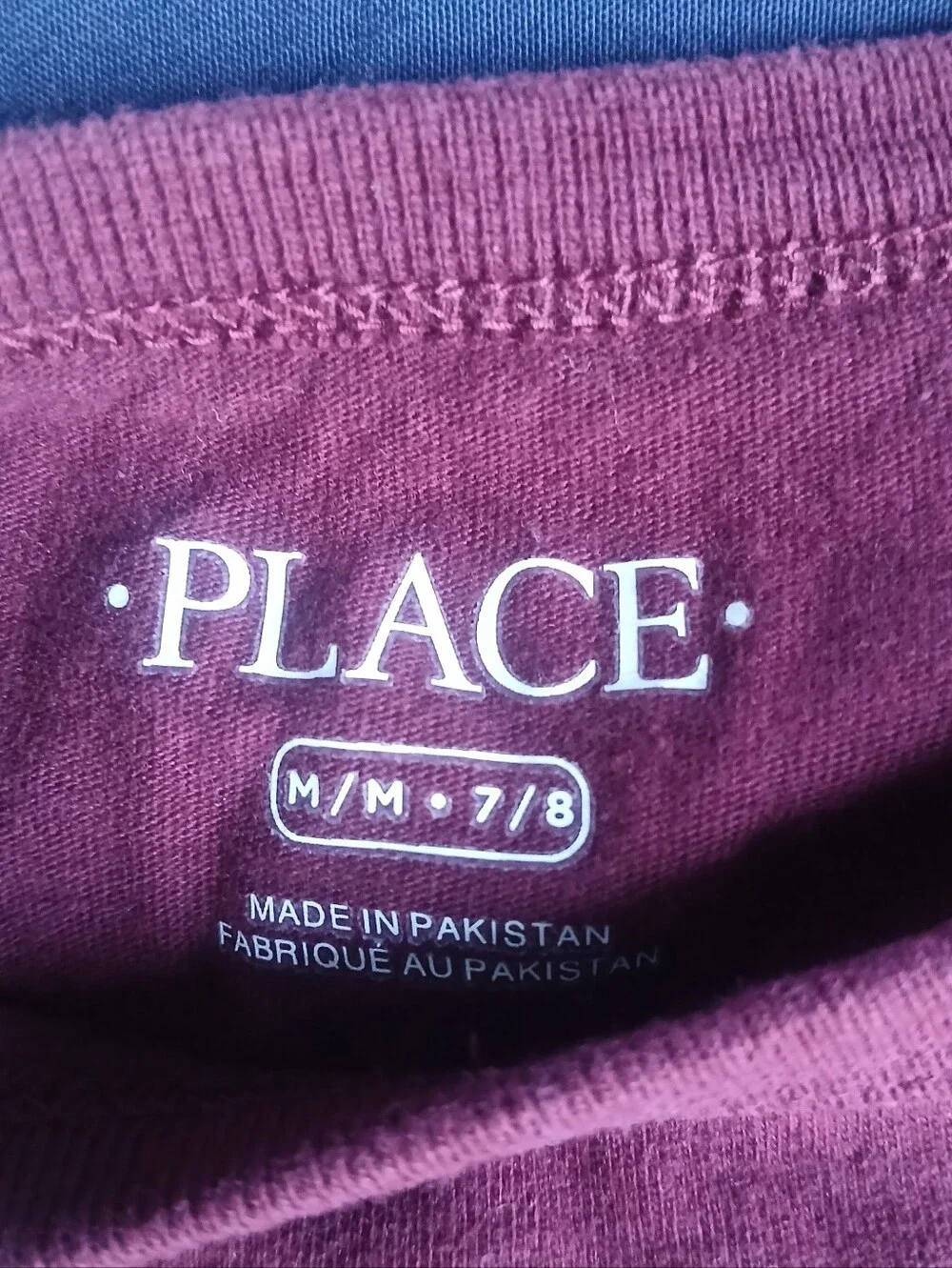 Place Maroon 'Thankful' Long Sleeve Tee with Pixel Food Graphic
